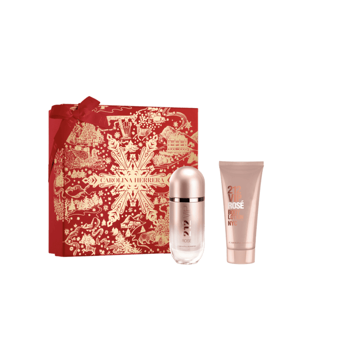 Carolina Herrera 212 Vip Rosé Elixir 80 Ml Edp Y Loción Corporal 100 Ml