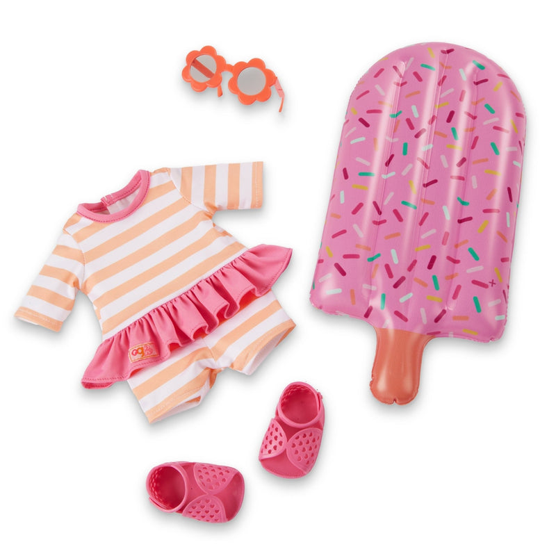 Muñeca Margot de 18" con Swimsuit y Flotador - Farmacias Arrocha