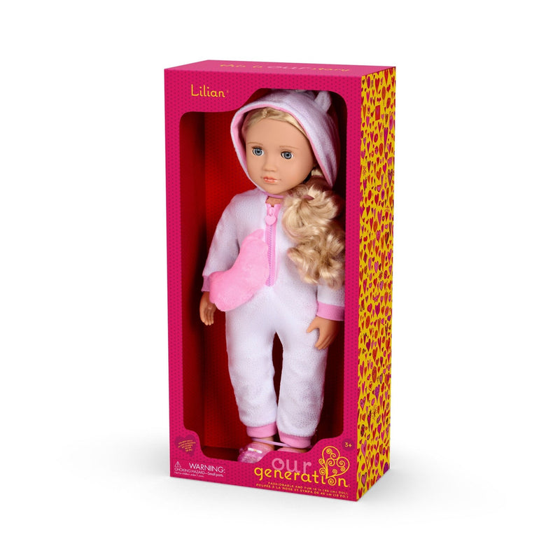 Lilian – Muñeca de 18” con Pijama de Unicornio - Farmacias Arrocha