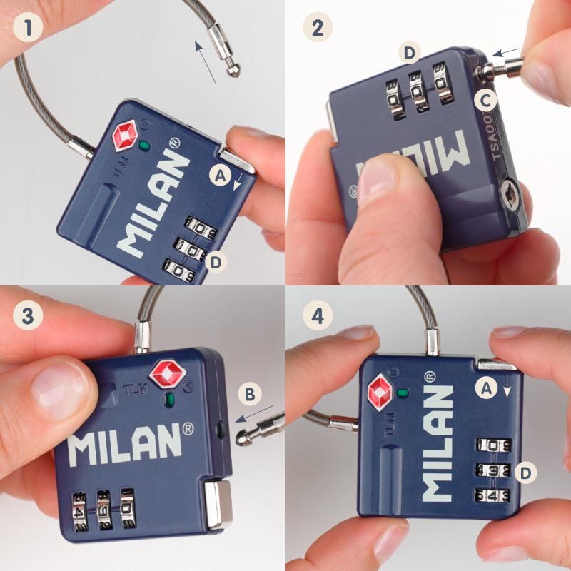 Milan Candado Milan Tsa 1918 Azul - Farmacias Arrocha