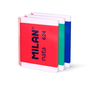 Milan Pack 3 Cuader.A4 80H.Espiral Lineas Nata - Farmacias Arrocha
