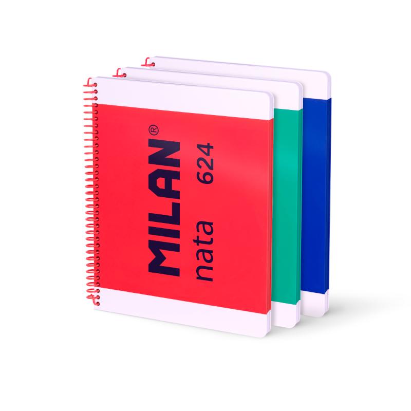 Milan Pack 3 Cuader.A4 80H.Espiral Cuad. Nata - Farmacias Arrocha