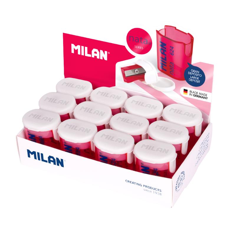 Milan Cajita 12 Sacapuntas Milan Nata 624 - Farmacias Arrocha