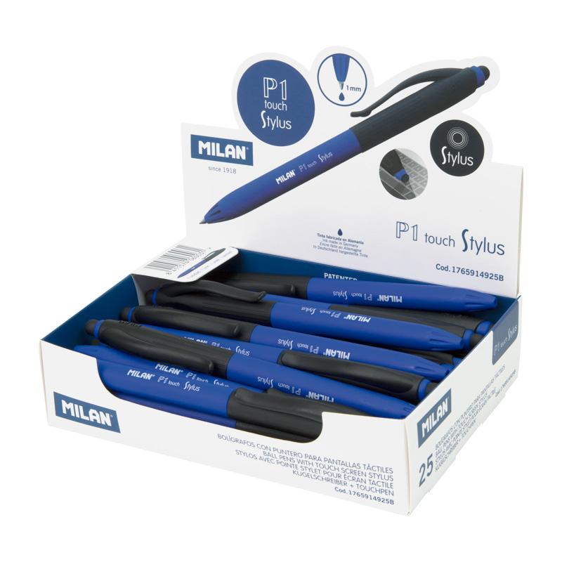 Milan Expositor 25 Bol. P1 Touch Stylus Azul - Farmacias Arrocha