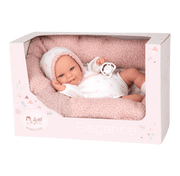 Muñeca con peso Elegance Babyto rosa flores con cojín - Farmacias Arrocha