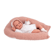 Muñeca con peso Elegance Babyto rosa flores con cojín - Farmacias Arrocha