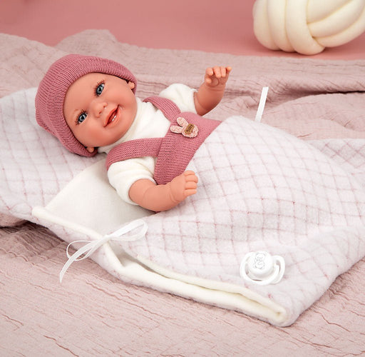 Muñeca con peso Elegance Babyto rosa con manta - Farmacias Arrocha