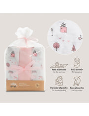 Gasas Bambu 55X70 Mod Moon Pack 3 Rosa - Farmacias Arrocha