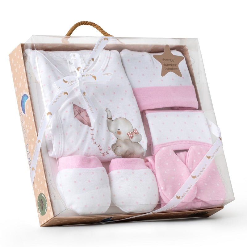 Set de Regalo 5pcs Elefantito Rosa - Farmacias Arrocha
