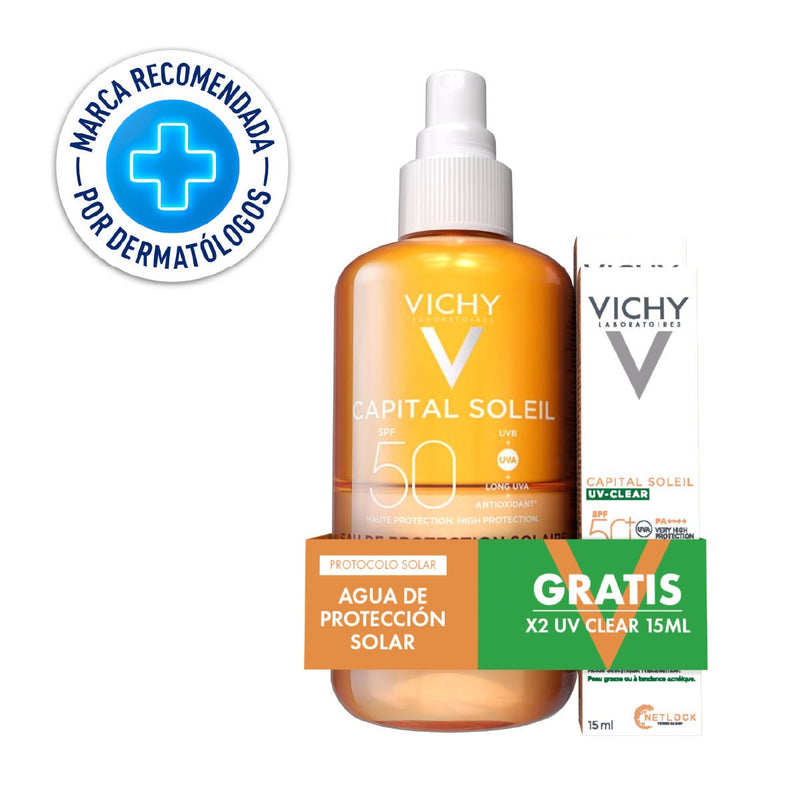 Agua Solar Vichy + 2 Capital Soleil UV Age 15 ml - Farmacias Arrocha