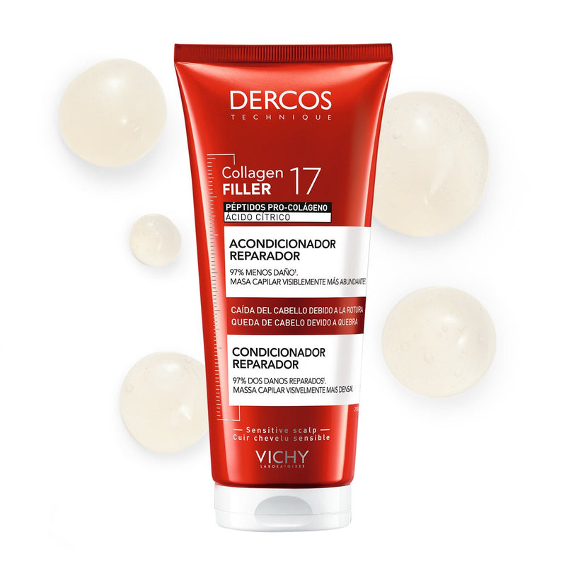 VICHY DERCOS REPARADOR COLLAGEN 17 FILLER ACONDICIONADOR 200 ML - Farmacias Arrocha