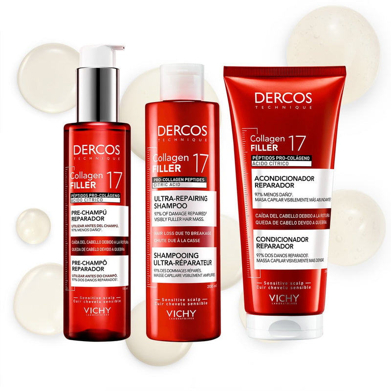 VICHY DERCOS REPARADOR COLLAGEN 17 FILLER SHAMPOO 200 ML - Farmacias Arrocha