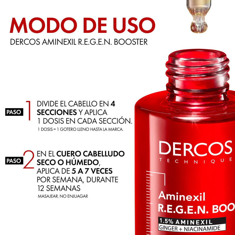 VICHY DERCOS SÉRUM FORTALECEDOR ANTÍCADA REGEN BOOSTER DE 90 ML - Farmacias Arrocha