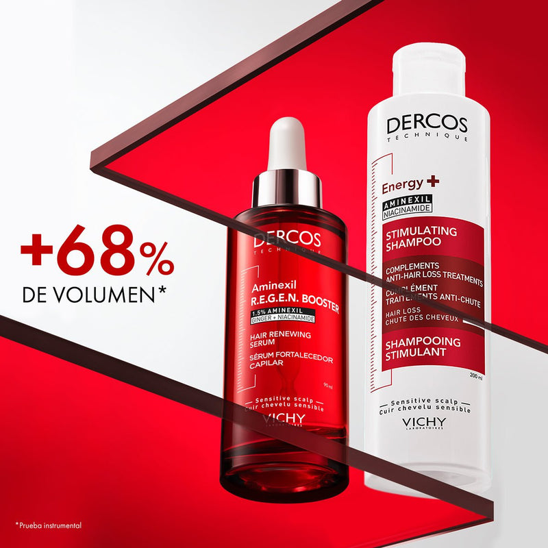 VICHY DERCOS SÉRUM FORTALECEDOR ANTÍCADA REGEN BOOSTER DE 90 ML - Farmacias Arrocha