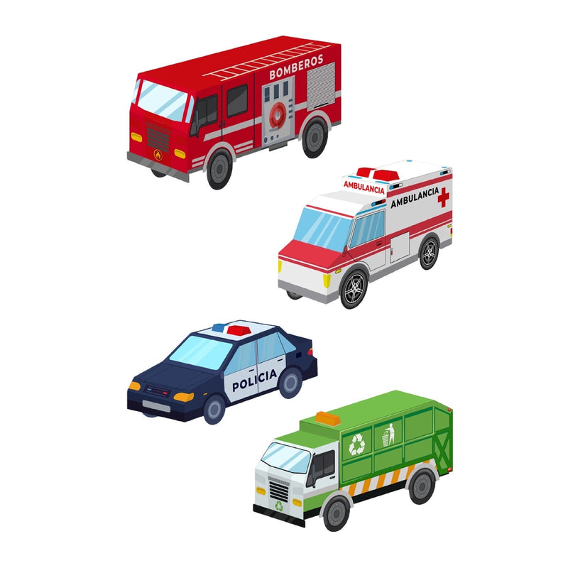 MAQUETA DE CARROS DE SERV