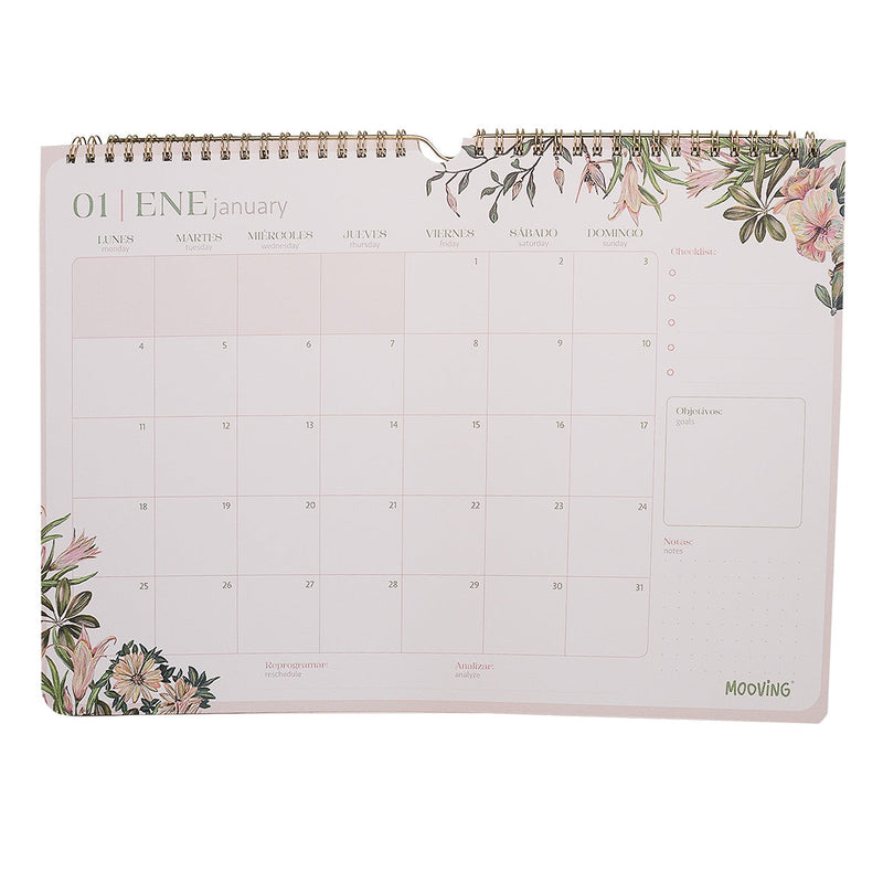 Calendario 35X25 Floral