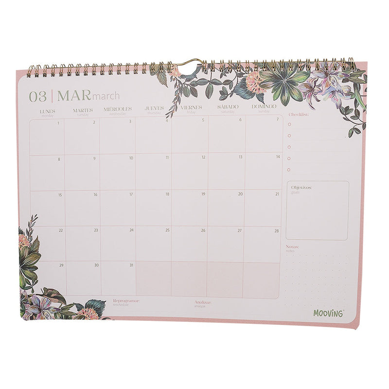 Calendario 35X25 Floral