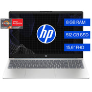 Laptop HP 15 - fc0230la 15.6" FHD AMD Ryzen 3 7320U, 8GB RAM LPDDR5, 512GB SSD NVMe - Farmacias Arrocha
