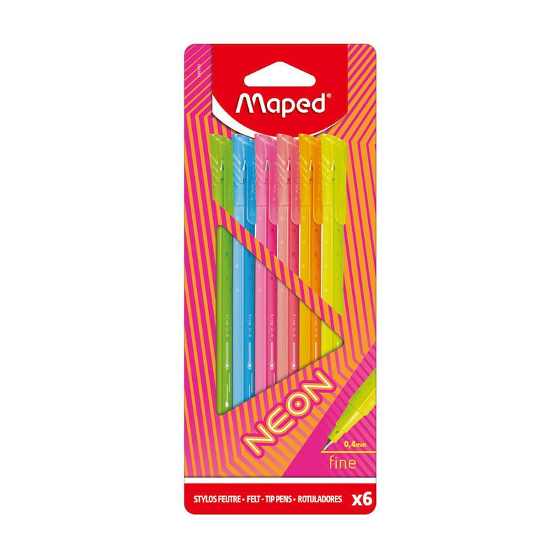 Maped Fineliner Neon 6und - Farmacias Arrocha
