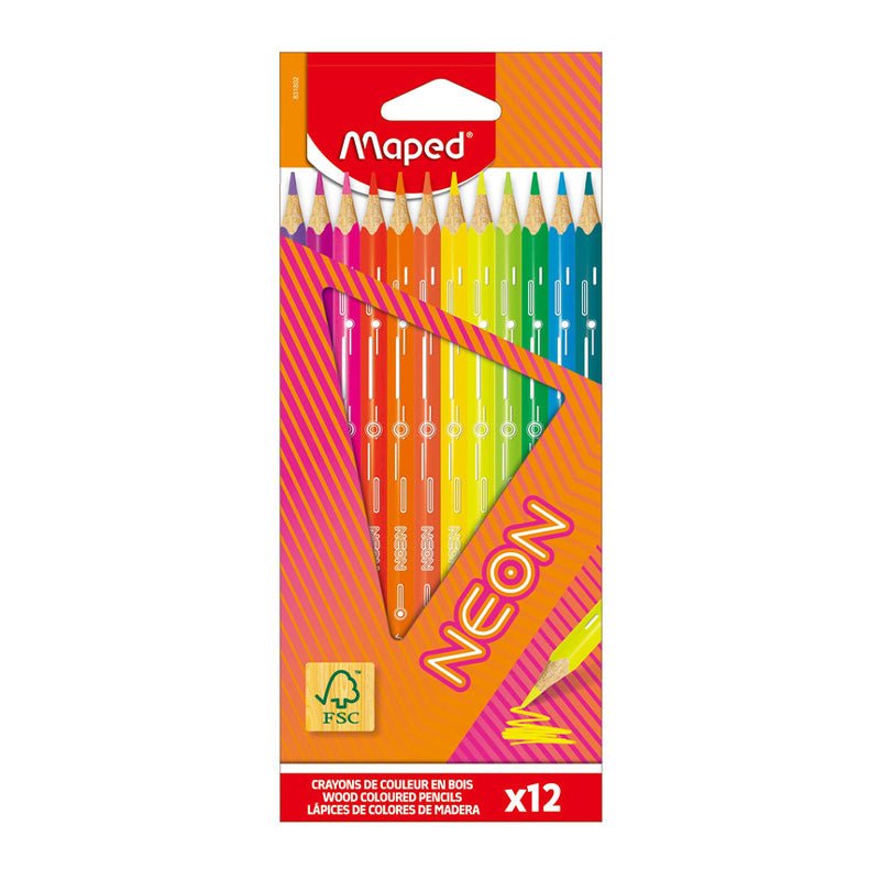 Maped Lap/Colores Neon 12und - Farmacias Arrocha