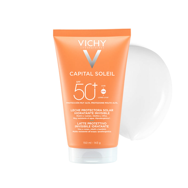 Vichy Capital Soleil Leche Protectora Solar Hidratante Invisible Spf 50+ 150Ml - Farmacias Arrocha