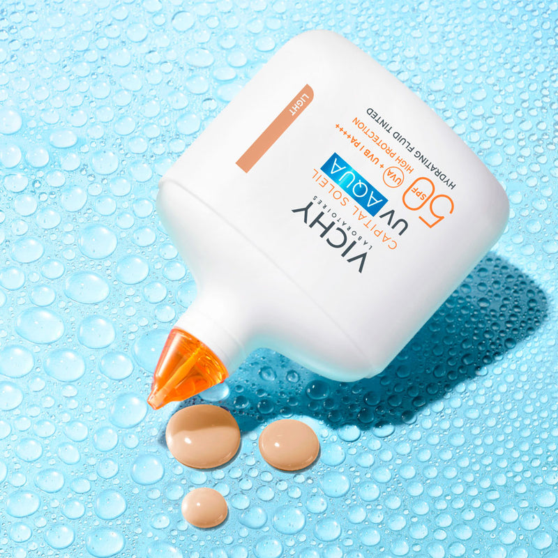 Vichy Capital Soleil Uv Aqua Fluido Hidratante Con Color Spf5 50 Ml - Farmacias Arrocha