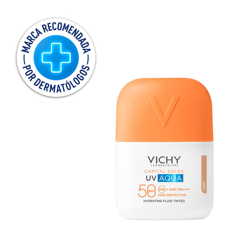 Vichy Capital Soleil Uv Aqua Fluido Hidratante Con Color Spf5 50 Ml - Farmacias Arrocha
