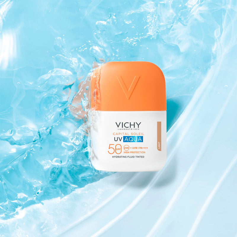 Vichy Capital Soleil Uv Aqua Fluido Hidratante Con Color Spf5 50 Ml - Farmacias Arrocha