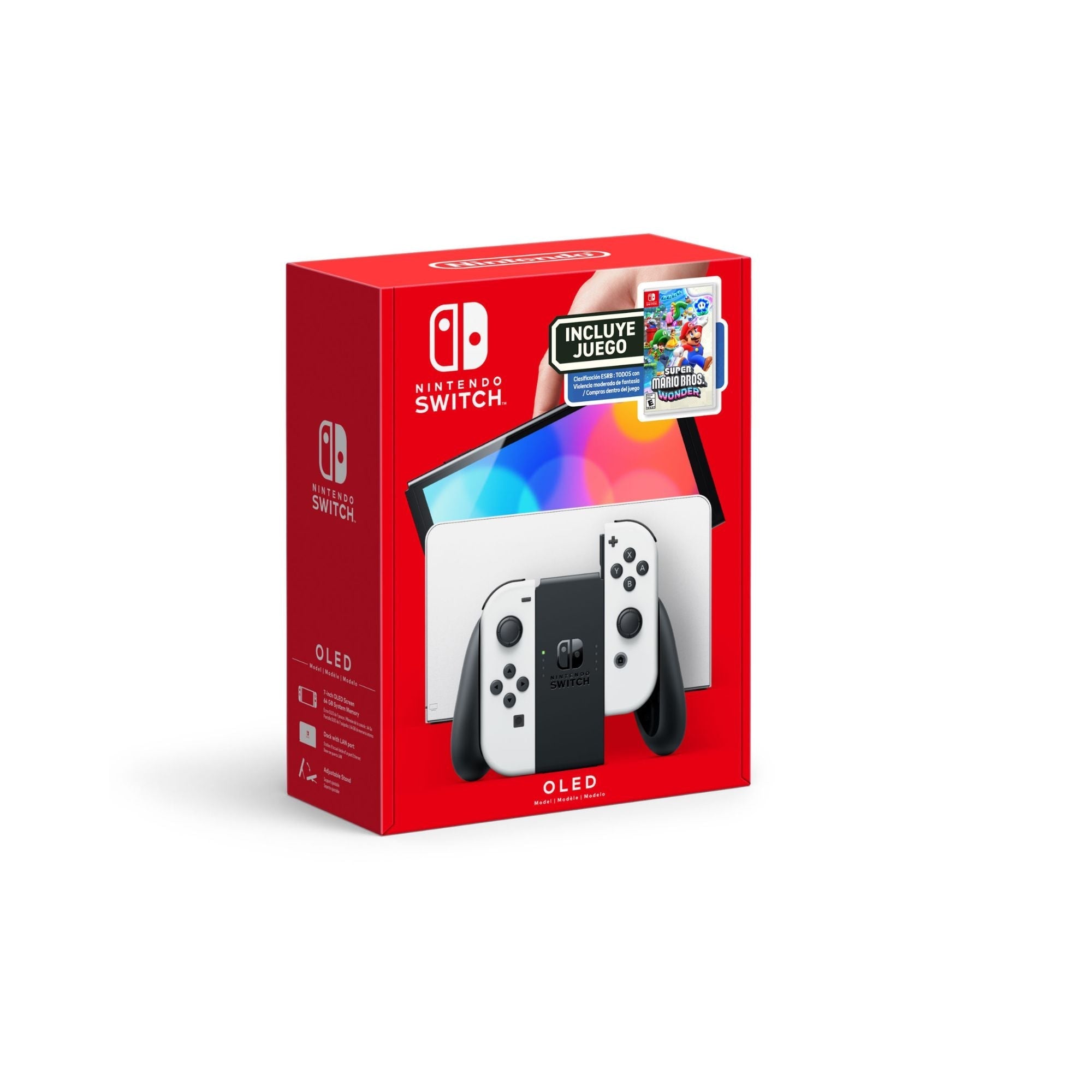 Nintendo Switch Oled + Super Mario Bros Wonder (Juego físico