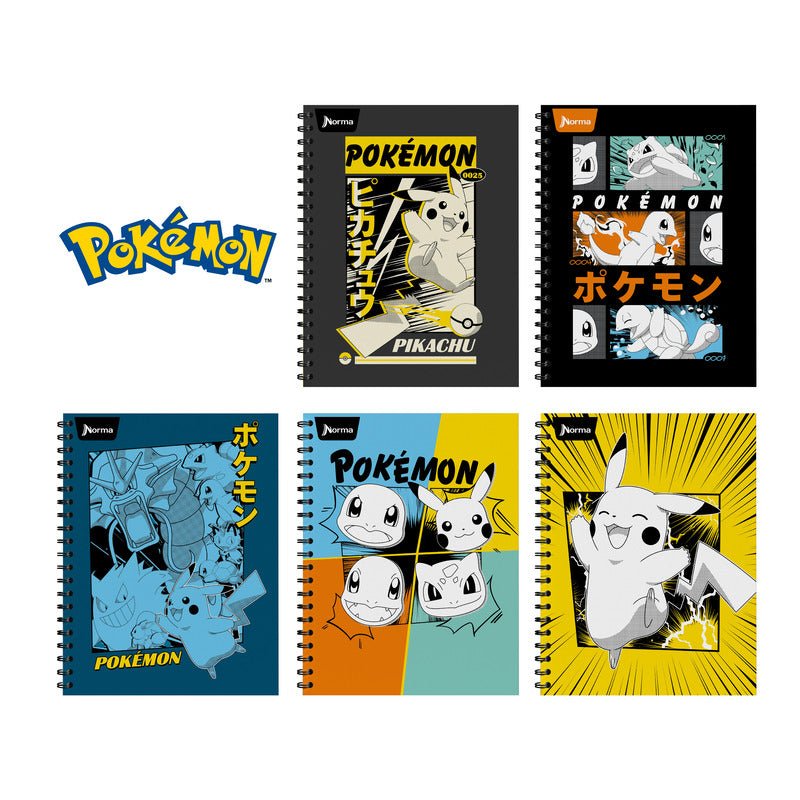 Libreta Pokemon 3 materias materias raya ancha - Farmacias Arrocha