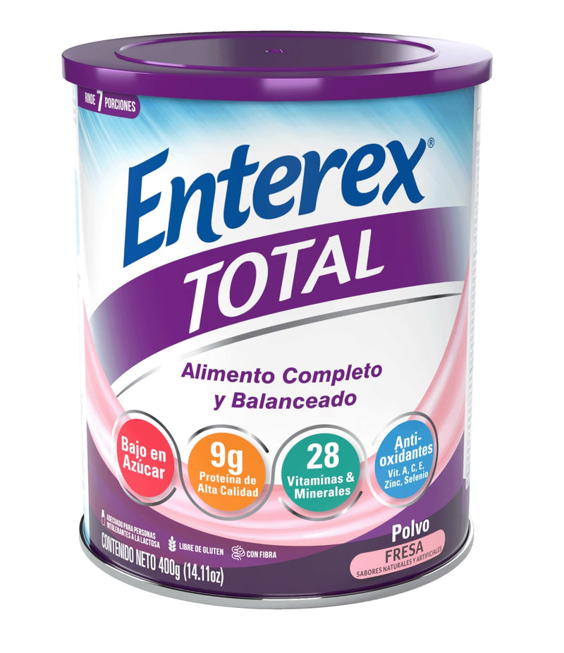 Enterex Fresa Polvo De 400Gr - Farmacias Arrocha
