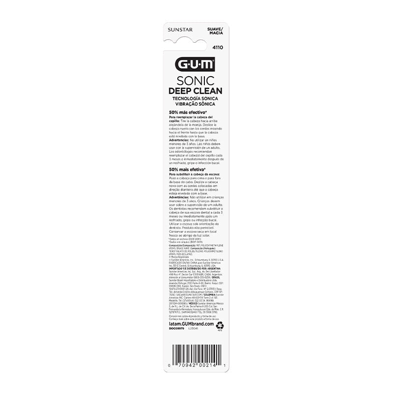 Gum Sonic Dp Cln Reflls 2Pck - Farmacias Arrocha
