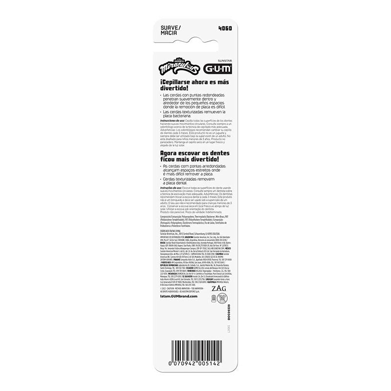 Gum Cepillo Lady Bug 2Pz - Farmacias Arrocha