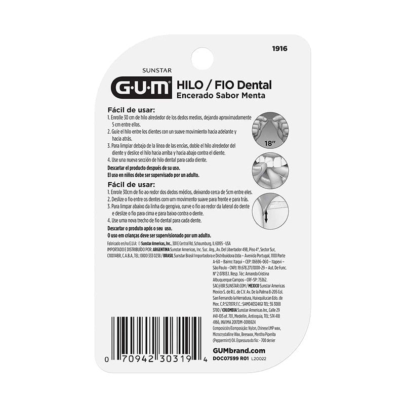 Gum Mint Floss 140Yd - Farmacias Arrocha