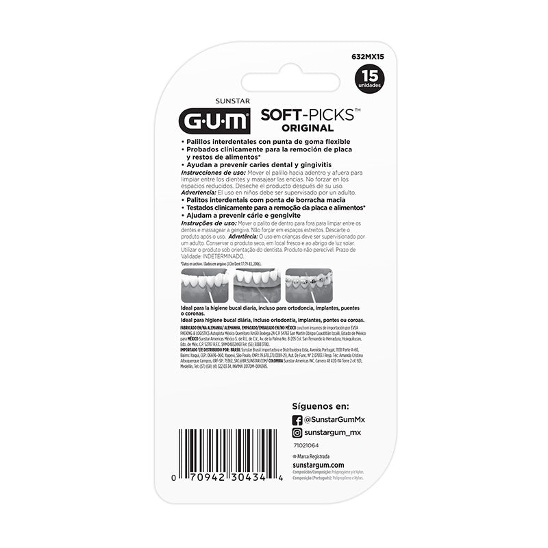 Gum Soft - Pick 15 Ct Ref Enc F Ra Son - Farmacias Arrocha
