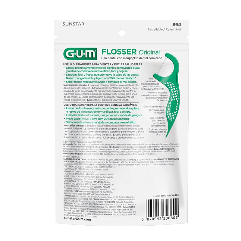 Gum Eez - Thru Flosser Mint 20Ct Tr - Farmacias Arrocha
