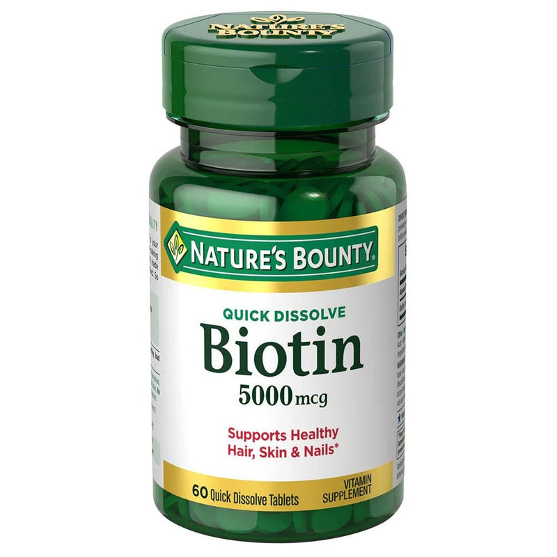 Nature's Bounty Biotin 5000Mcg 60 Quick Dissolve - Farmacias Arrocha
