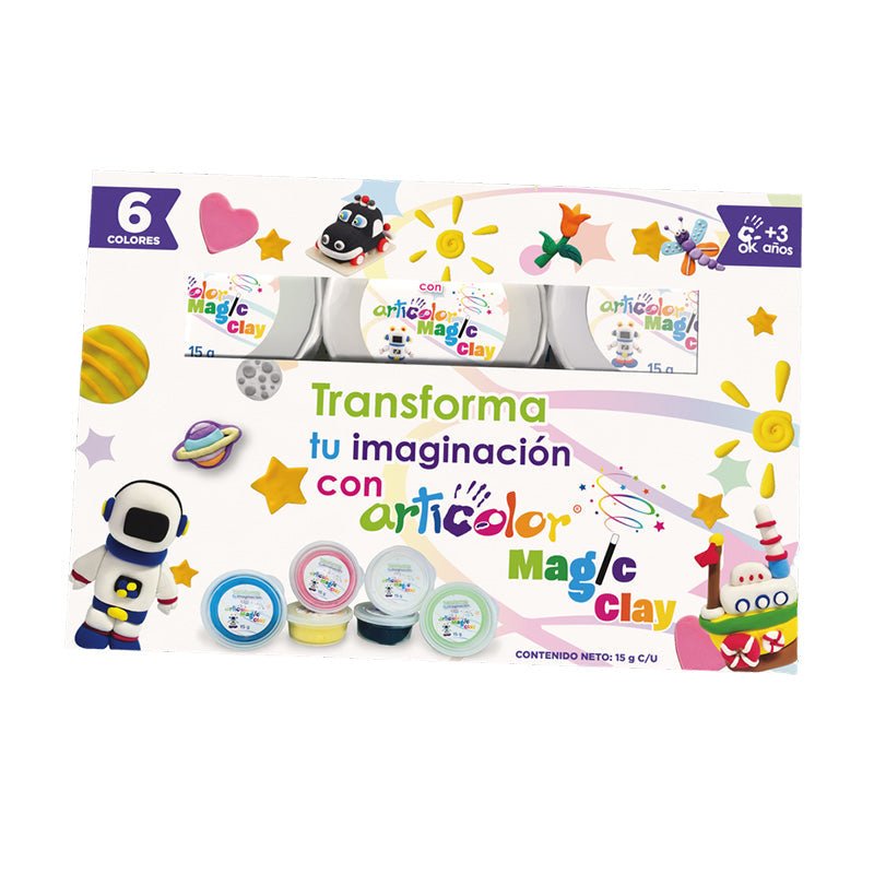 Articolor Magic Clay 6 Und 15 Gr C/Und - Farmacias Arrocha