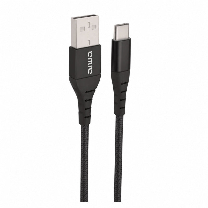 Cable carga rápida USB A a USB C - Negro
