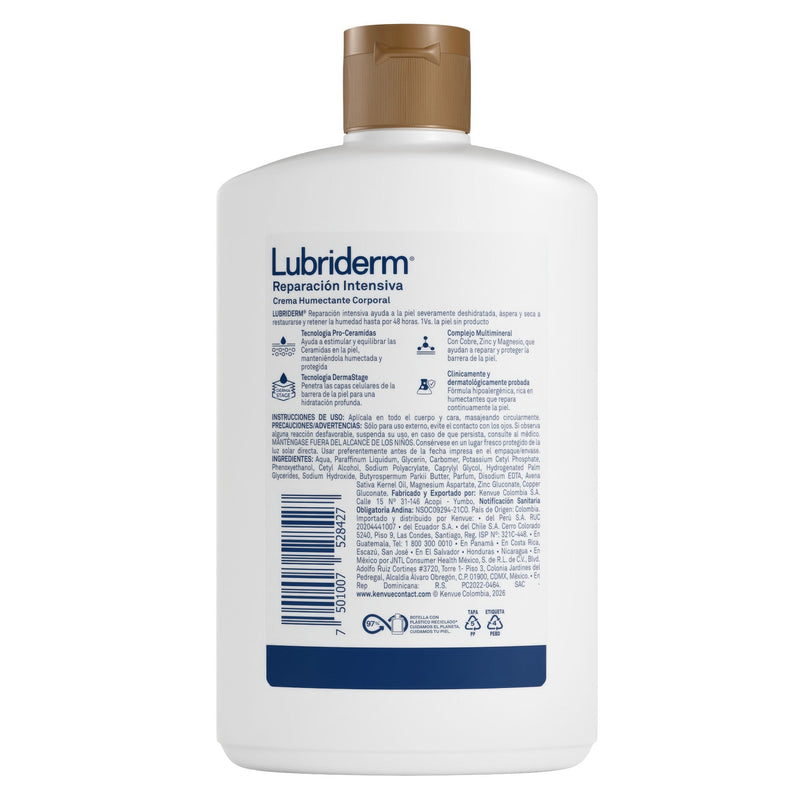 Crema Corporal LUBRIDERM Reparación Intensiva 400 ML