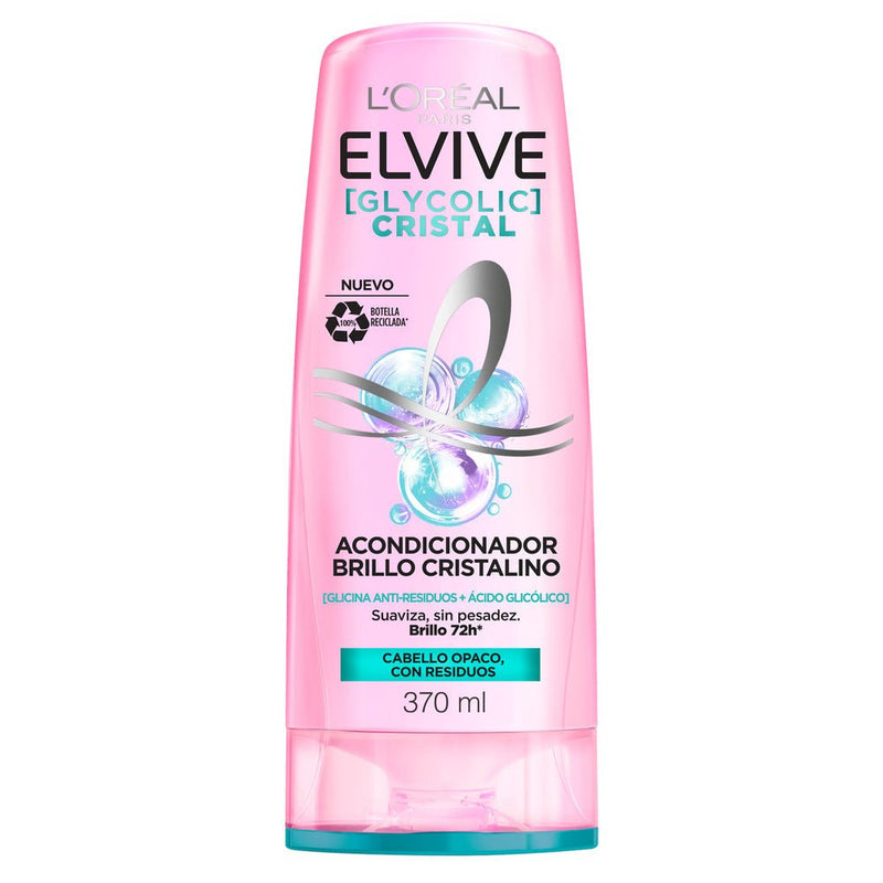 Acondicionador L'Oréal Paris Elvive Glycolic Crystal 370ml - Farmacias Arrocha