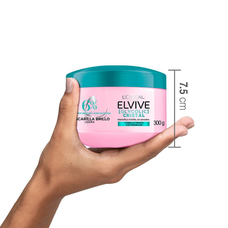 Tratamiento L'Oréal Paris Elvive Glycolic Crystal 300g - Farmacias Arrocha
