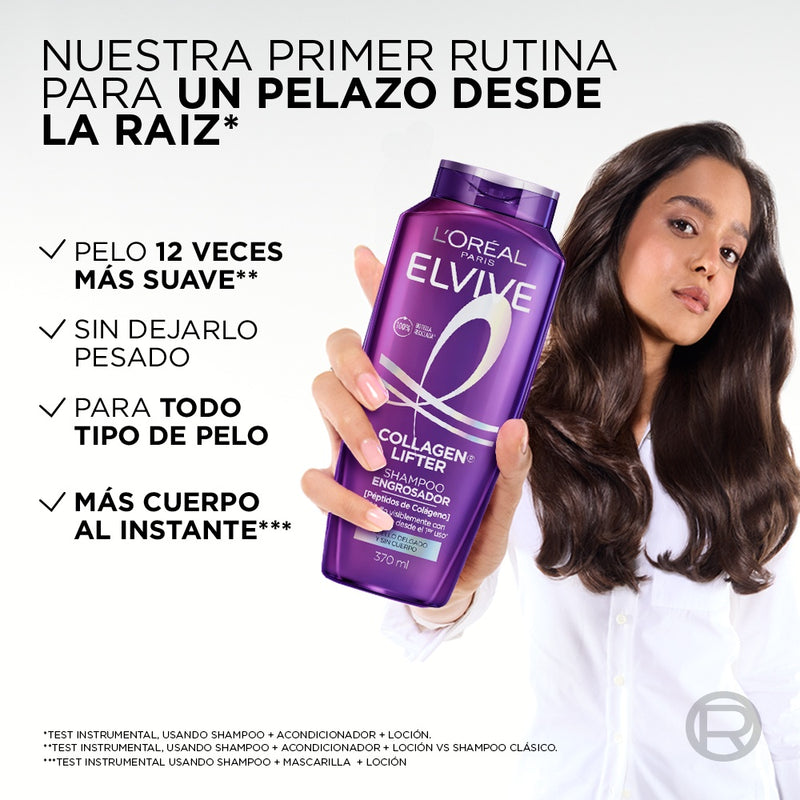 Shampoo L'Oreal Paris Colageno Lifter  370ml