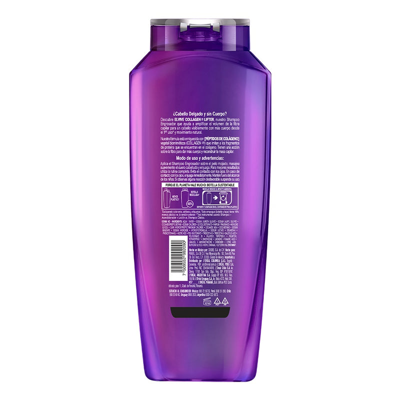 Shampoo L'Oreal Paris Colageno Lifter  370ml