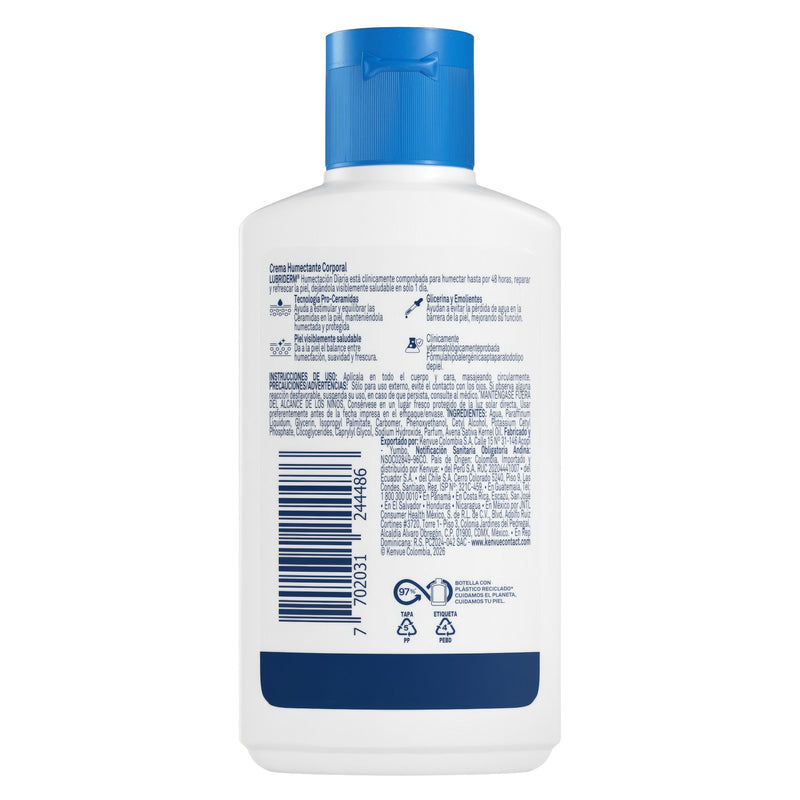 Crema Corporal LUBRIDERM Humectación Diaria 120ml
