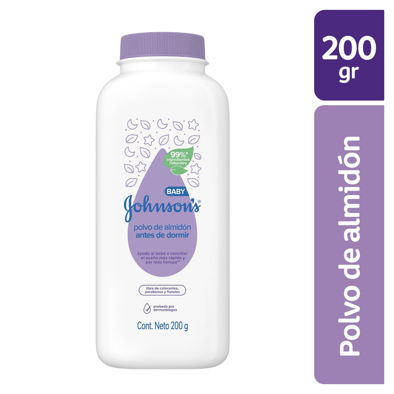 Polvo para Bebé JOHNSON’S® Antes de Dormir 200 GR - Farmacias Arrocha