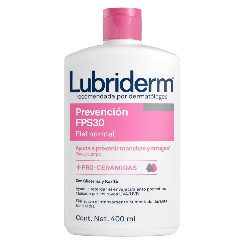 Crema Corporal LUBRIDERM Prevención 400 ML