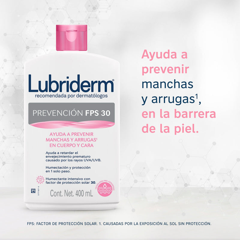Crema Corporal LUBRIDERM Prevención 400 ML