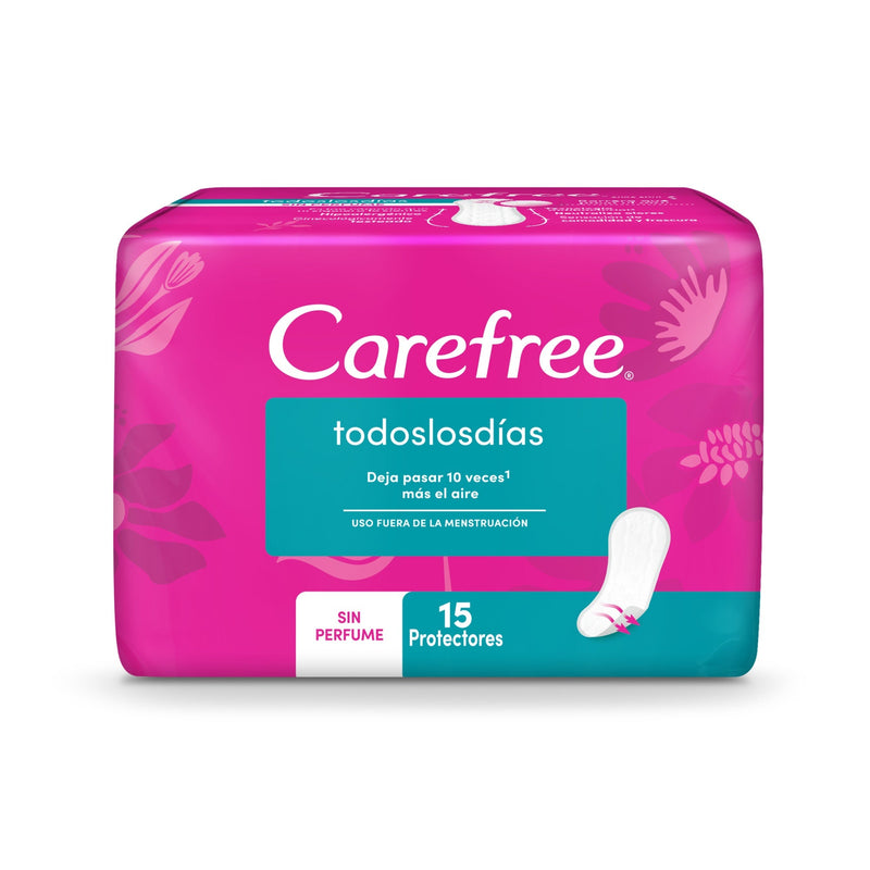 Protectores CAREFREE® Todos los días 15 UND