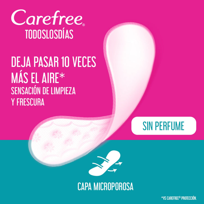 Protectores CAREFREE® Todos los días 15 UND